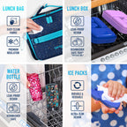 Bentgo Kids Prints Lunch 5-Piece Set with Ice Packs
